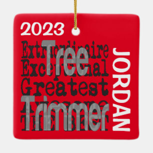 Ornement En Céramique Trimmer Arbre Extraordinaire PERSONNALISÉ