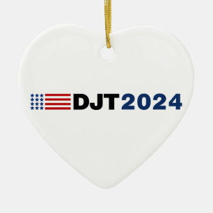 Ornement en céramique Trump 2024 DJT