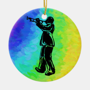 Ornement En Céramique Trumpet New York Boogie Nights Rainbow