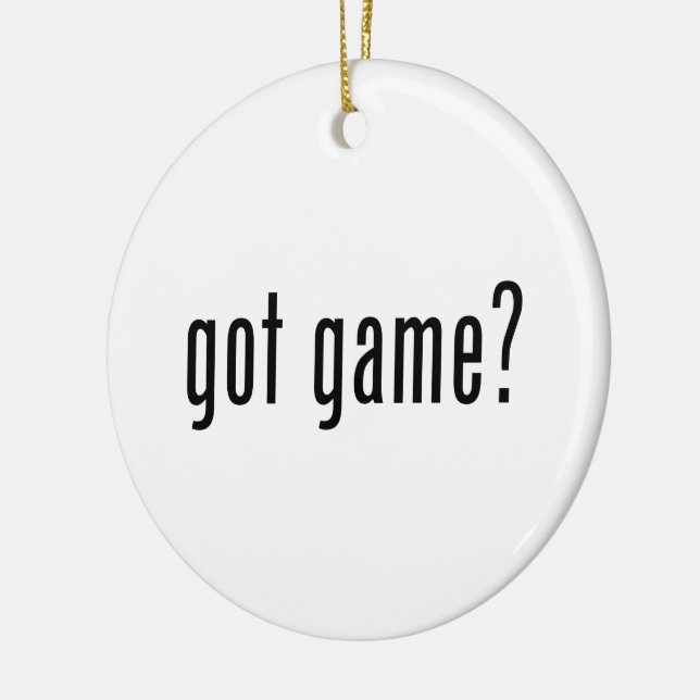 Ornement En Céramique tu as du jeu ? (Gauche)