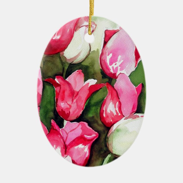 Ornement En Céramique tulipes (Devant)