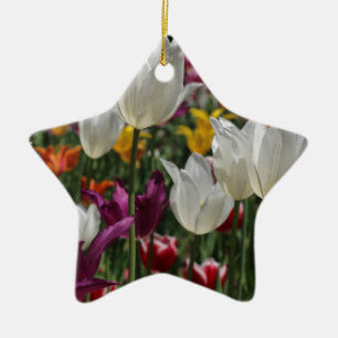 Ornement En Céramique Tulipes