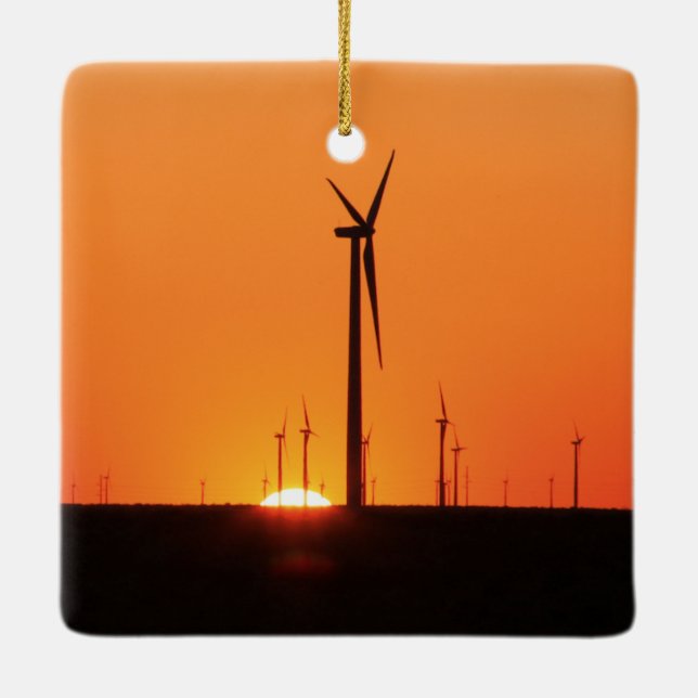 Ornement En Céramique Turbine éolienne (Dos)