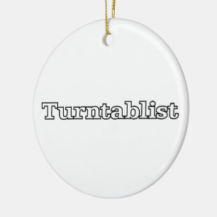 Ornement En Céramique Turntablist