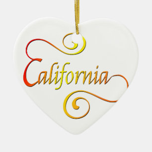 Ornement En Céramique Typographie de Californie