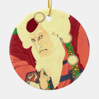 Ornement En Céramique Ukiyo-e le père noël