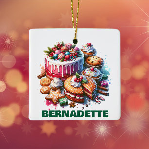 Ornement En Céramique Un Noël personnalisé pour les amateurs de cuisine