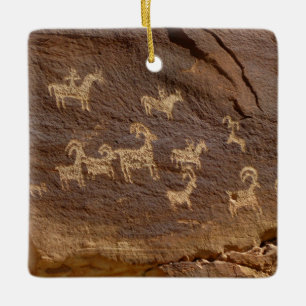 Ornement En Céramique Ute Petroglyphes
