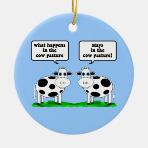 Ornement En Céramique vaches