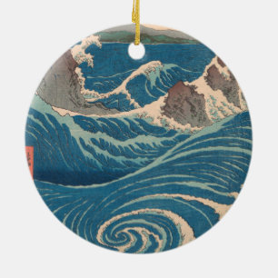 Ornement En Céramique Vagues japonaises Naruto Tourbillon Océan Artwork