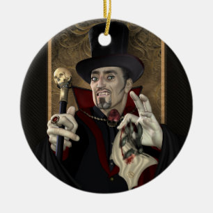 Ornement En Céramique Vampire traditionnel personnalisé autour de