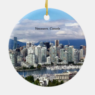 Ornement En Céramique Vancouver Canada Skyline
