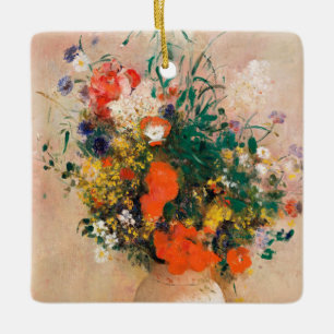 Ornement En Céramique Vase des fleurs de Redon Post-impressionniste