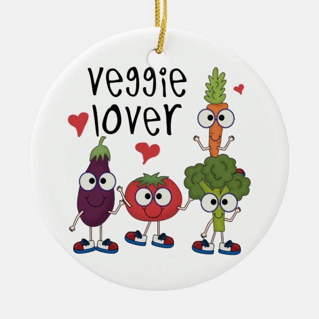 Ornement En Céramique Veggie Lover (Devant)