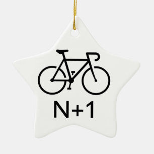 Ornement En Céramique Vélo N+1