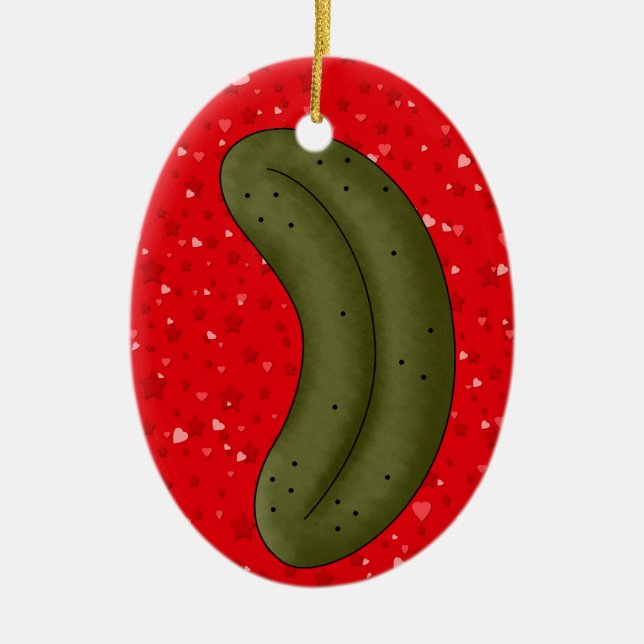 Ornement En Céramique VENDRE Noël Pickle Legend (Devant)