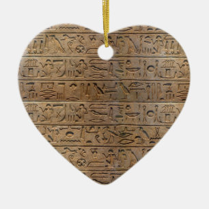 Ornement En Céramique Venin d'Egyptian Hiéroglyphe