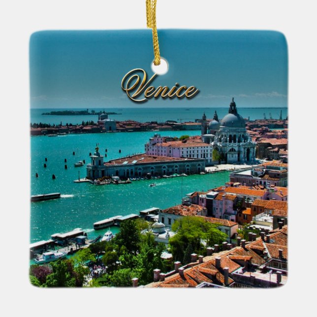 Ornement En Céramique Venise, Italie - vue aérienne (Devant)