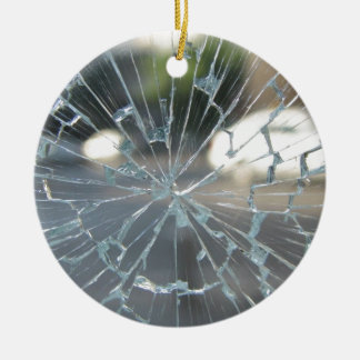 Ornement En Céramique Verre Brisé
