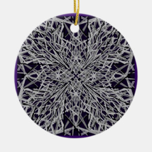 Ornement En Céramique Verre craqué