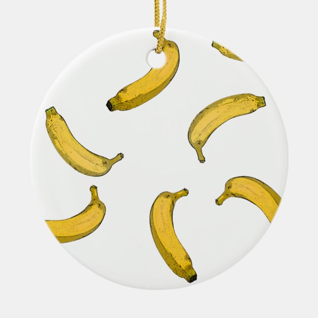 Ornement En Céramique Version de croquis de motif Banana (Devant)