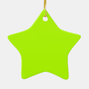 Ornement En Céramique Vibrant Lime vert couleur prêt à Customiser