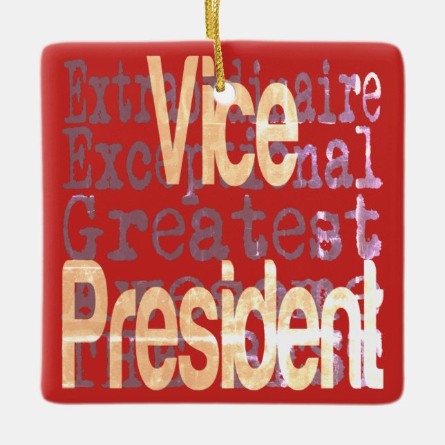 Ornement En Céramique Vice-président Extraordinaire (Devant)