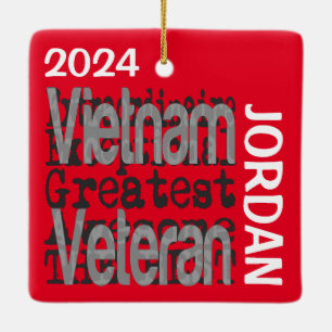 Ornement En Céramique Vietnam Veteran Extraordinaire CUSTOM
