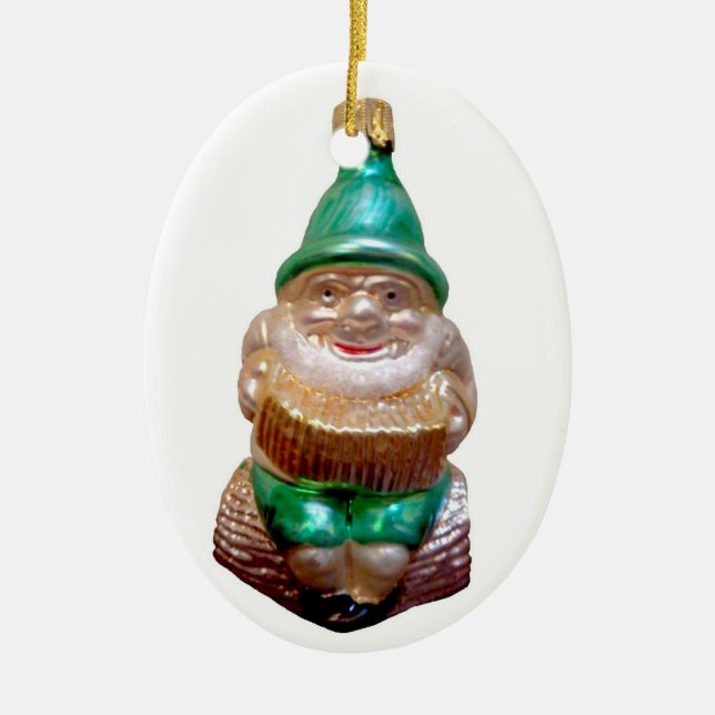 Ornement En Céramique Vieux gnome allemand (Devant)