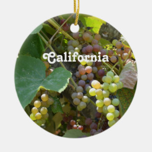 Ornement En Céramique Vignobles de la Californie