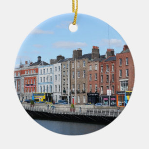 Ornement En Céramique Ville de Dublin sur le Liffey