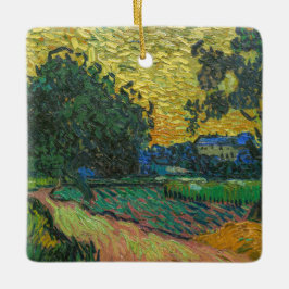 Ornement En Céramique Vincent van Gogh - Paysage à Twilight
