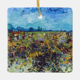 Ornement En Céramique Vincent van Gogh - Vignoble vert