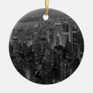 Ornement En Céramique Vintage Style New York City Script