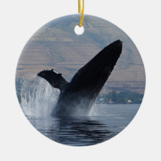 Ornement En Céramique violation de baleine de humback