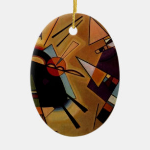 Ornement En Céramique Violet noir Kandinsky