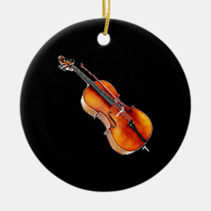 Ornement En Céramique "Violoncelle 2" cadeaux et produits de conception