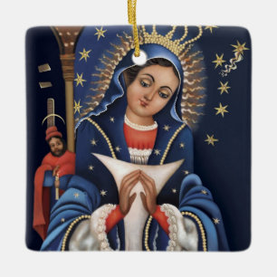 Ornement En Céramique Virgen de la Altagracia