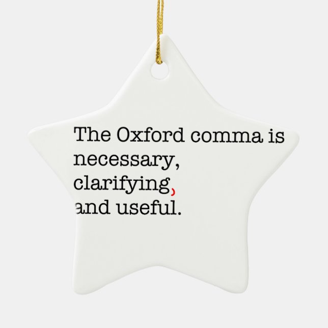 Ornement En Céramique Virgule de Pro-Oxford (Devant)
