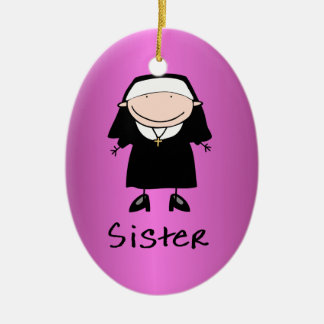 Ornement En Céramique Vocation religieuse de nonne de profession