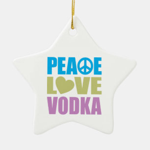 Ornement En Céramique Vodka d'amour de paix