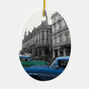 Ornement En Céramique Voitures cubaines 1