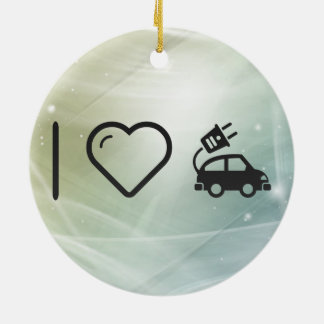 Ornement En Céramique Voitures électriques fraîches