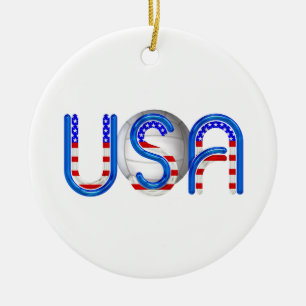 Ornement En Céramique Volleyball SUPÉRIEUR aux Etats-Unis