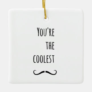 Ornement En Céramique Votre Moustache la plus froide