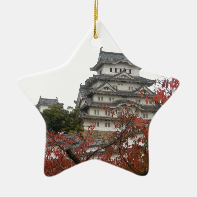 Ornement En Céramique Voyage Château Himeji (Devant)