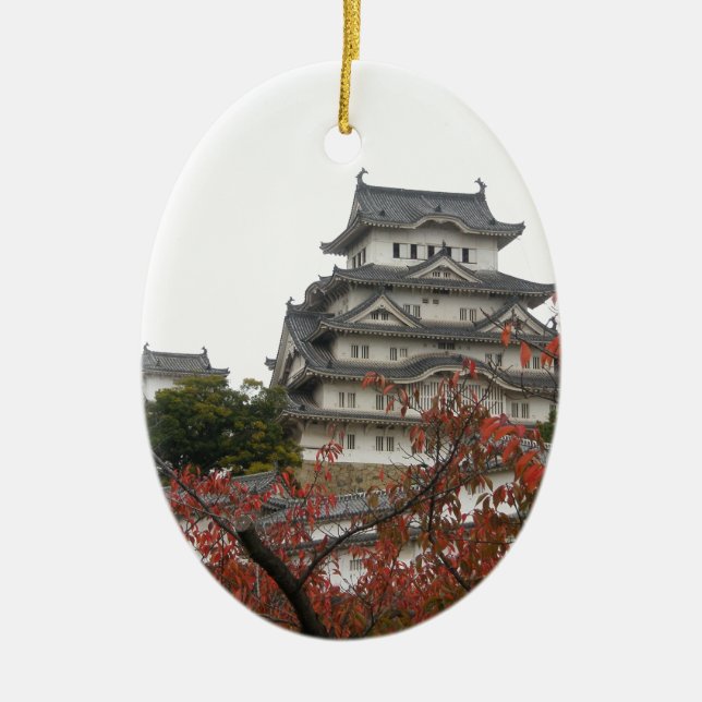 Ornement En Céramique Voyage Château Himeji (Devant)