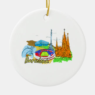 Ornement En Céramique voyage image.png de ville de Barcelone
