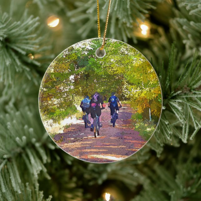 ORNEMENT EN CÉRAMIQUE VTT (Arbre)