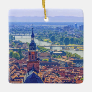Ornement En Céramique Vue aérienne de Heidelberg, Allemagne